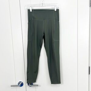 Girlfriend Collective Medium Forest Green Compressive Pocket 7/8 Leggings